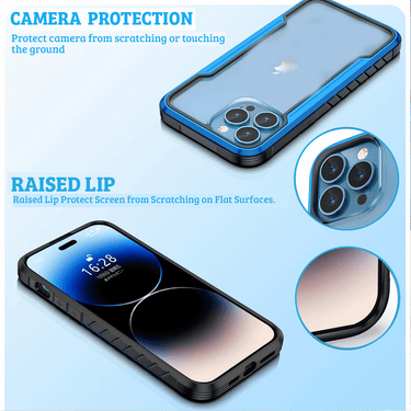 iPhone 13 Mini Compatible Case Cover With Premium Shield Shockproof Heavy Duty Armor - Red